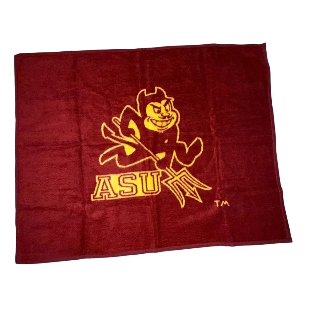Biederlack Vtg Arizona State University Sun Devils Acrylic Throw Blanket 58x46